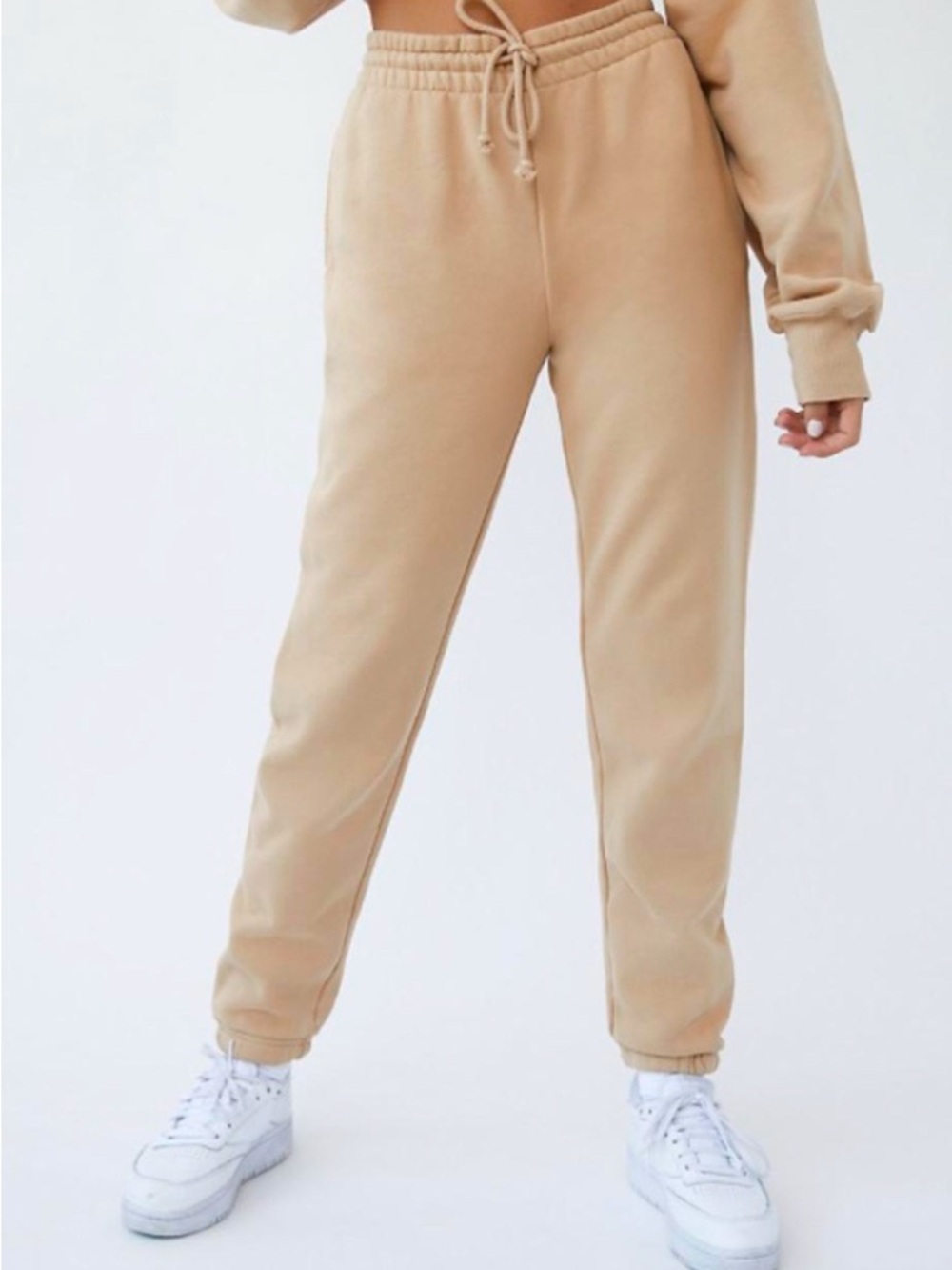 Aritzia Tna COZY FLEECE Boyfriend Joggers-tracksuits Sweatpants Khaki Size S